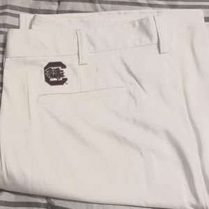 💥EUC💥 COLUMBIA GOLF OMNI-WICK STABLEFORD MENS SHORTS 💥SIZE: WAIST 38 WHITE